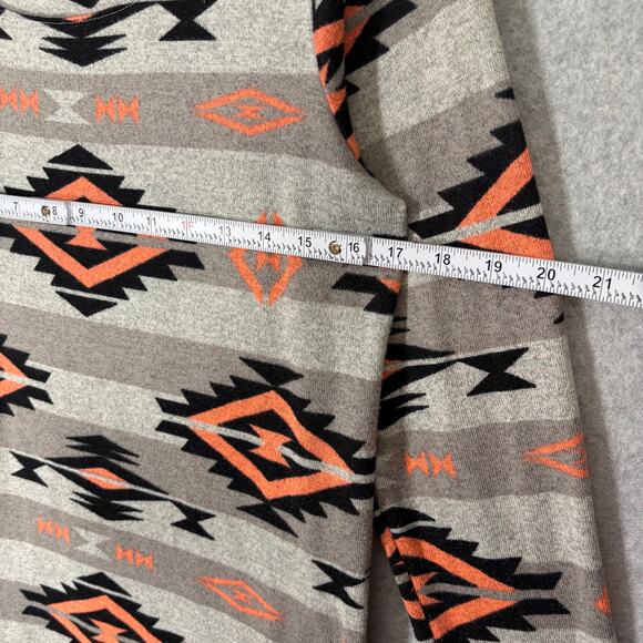 Living Doll Sweater Womens‎ XL Tan Gray Aztec Southwestern Tribal Tunic Thin - Picture 6 of 9